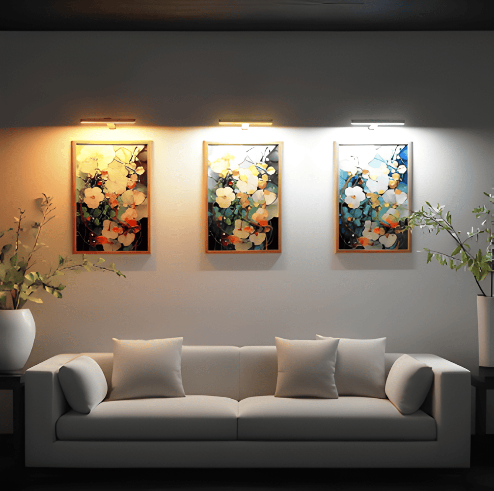 Lampada da parete a LED ricaricabile senza fili USB - Rotazione completa e comoda ricarica