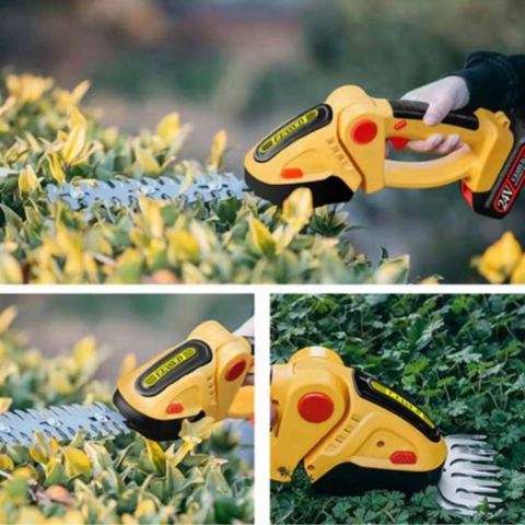 Draadloze 2-in-1 Tuingereedschap — Heggenknipper en Praktische Snoeischaar