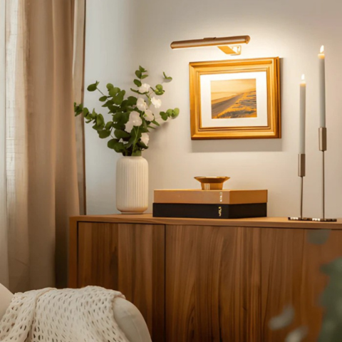 Lampada da parete a LED ricaricabile senza fili USB - Rotazione completa e comoda ricarica