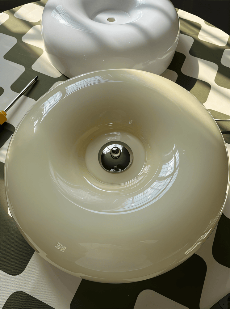 مصباح السقف الزجاجي الإسكندنافي - ديكور عصري وتركيب سهل