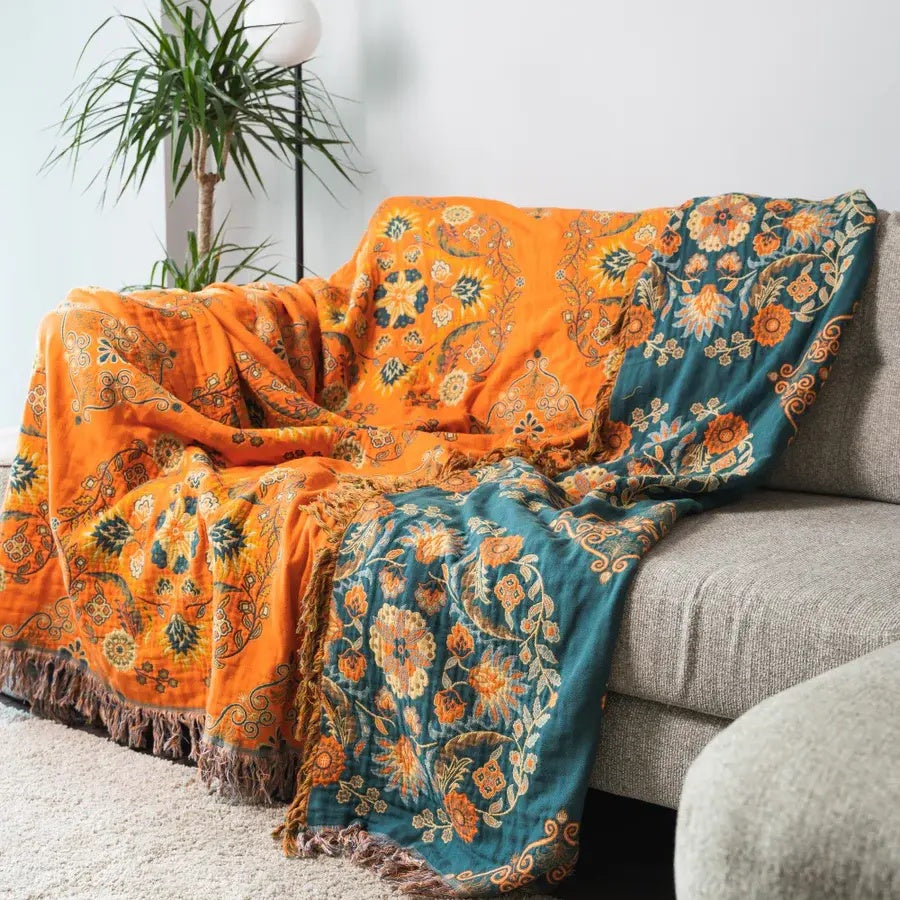 Plaid Réversible Marigold
