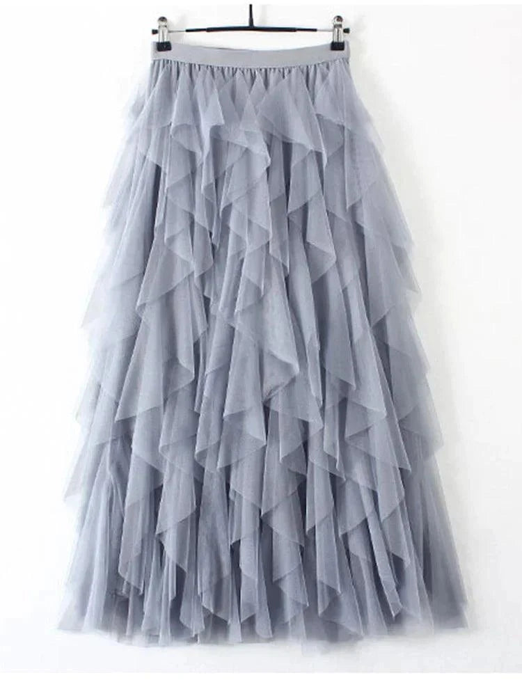 Émilie | Mid-Length Skirt - Elegant and Refined Tulle