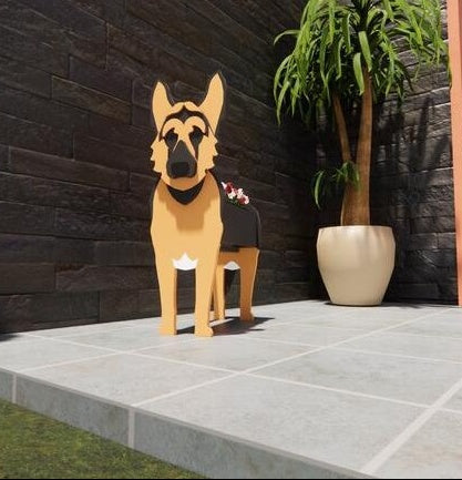 Vaso de Flores Original — Forma de Cão