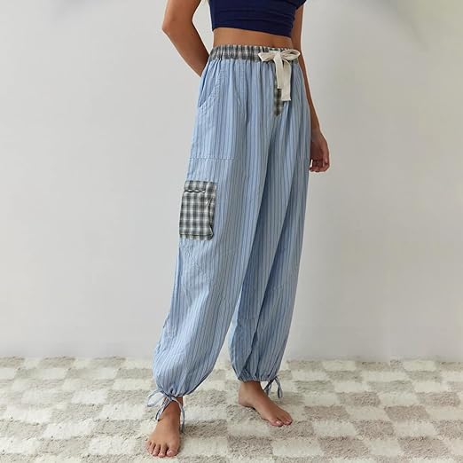 Charlotte | Pyjamas Bekväm Chic Med Ränder Och Rutor 