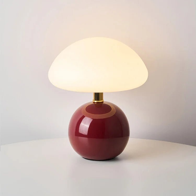 Lampa stołowa w kształcie grzyba – elegancja i oryginalność 