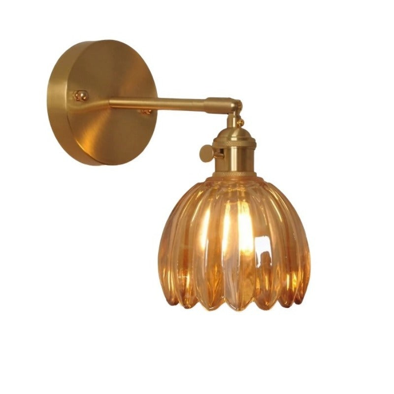 Decorative Wall Sconce – Flower in Bud and Romantic Atmosphere 