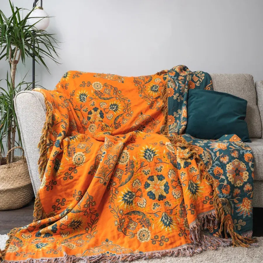 Plaid Réversible Marigold