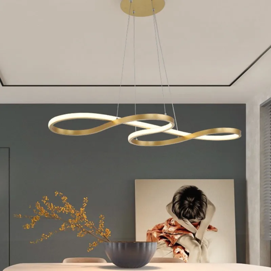 Modern LED függőlámpa gyűrűkben – Elegáns és futurisztikus design 