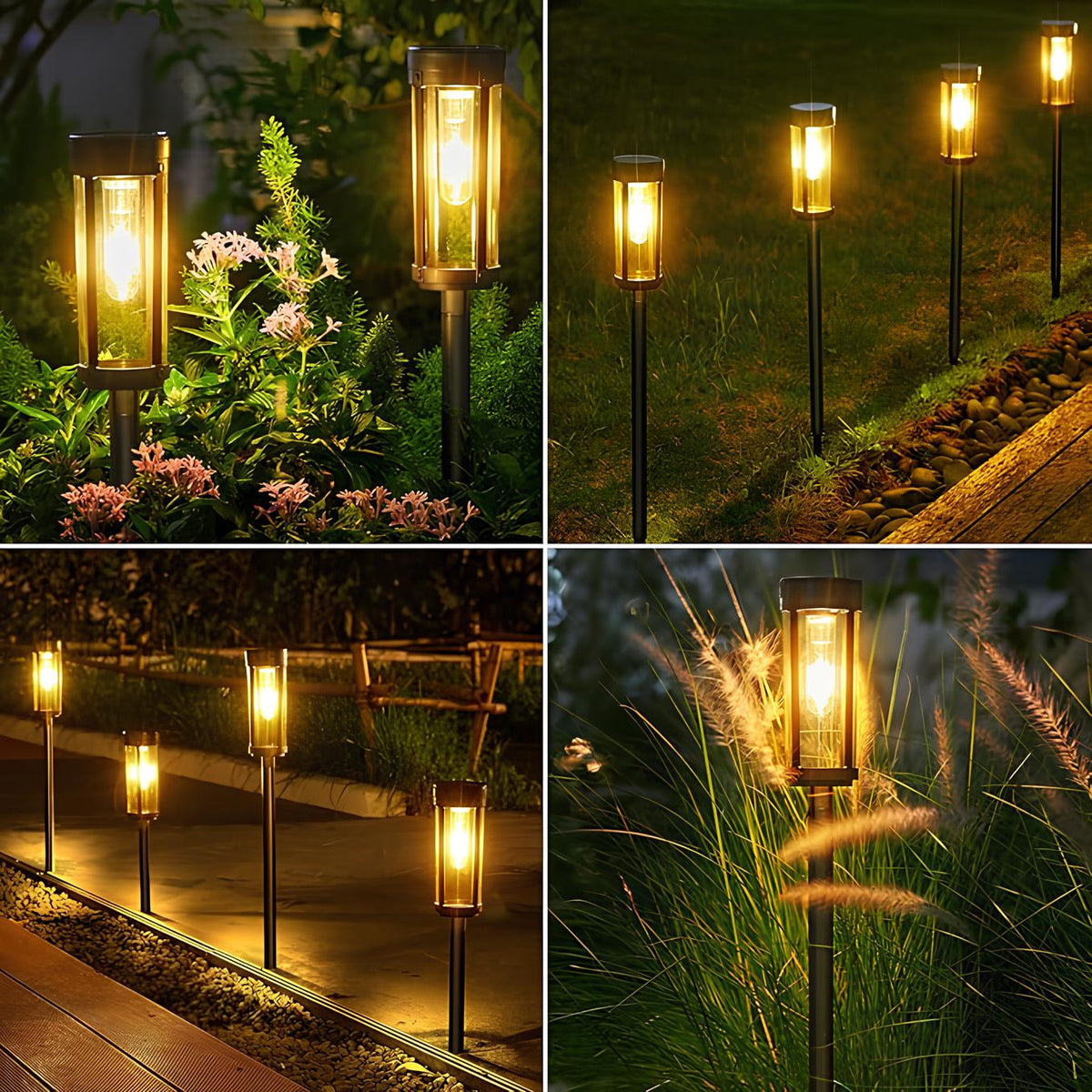 Záhradná slnečná lampa – Teplé a ekologické svetlo 