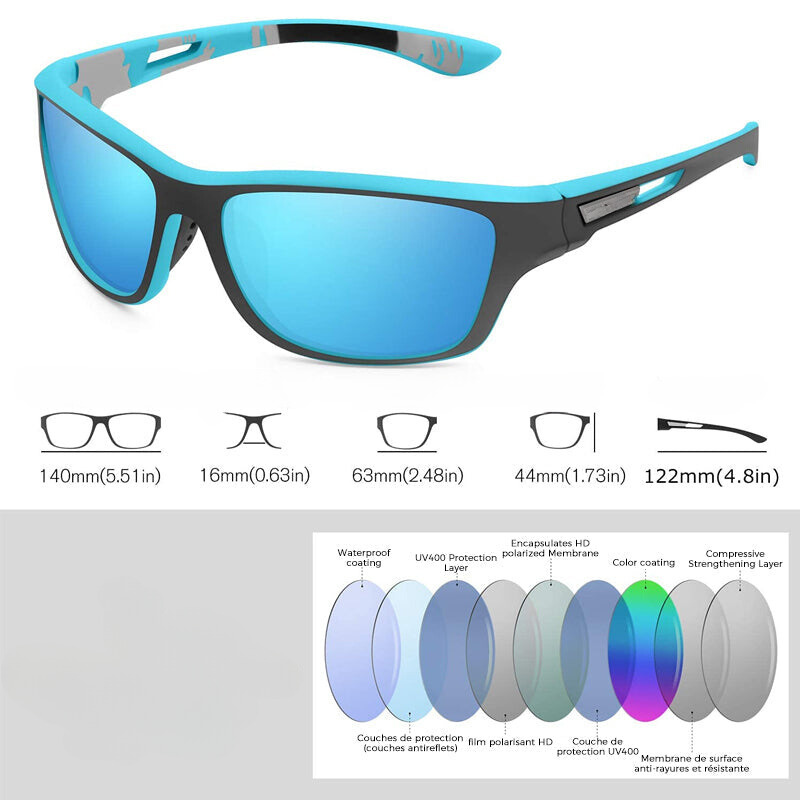 Lunettes de sport polarisantes : Protection anti-reflets ultime