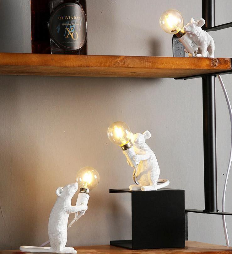 Lampa de birou Șoarece – Decorațiune originală și iluminat la modă 