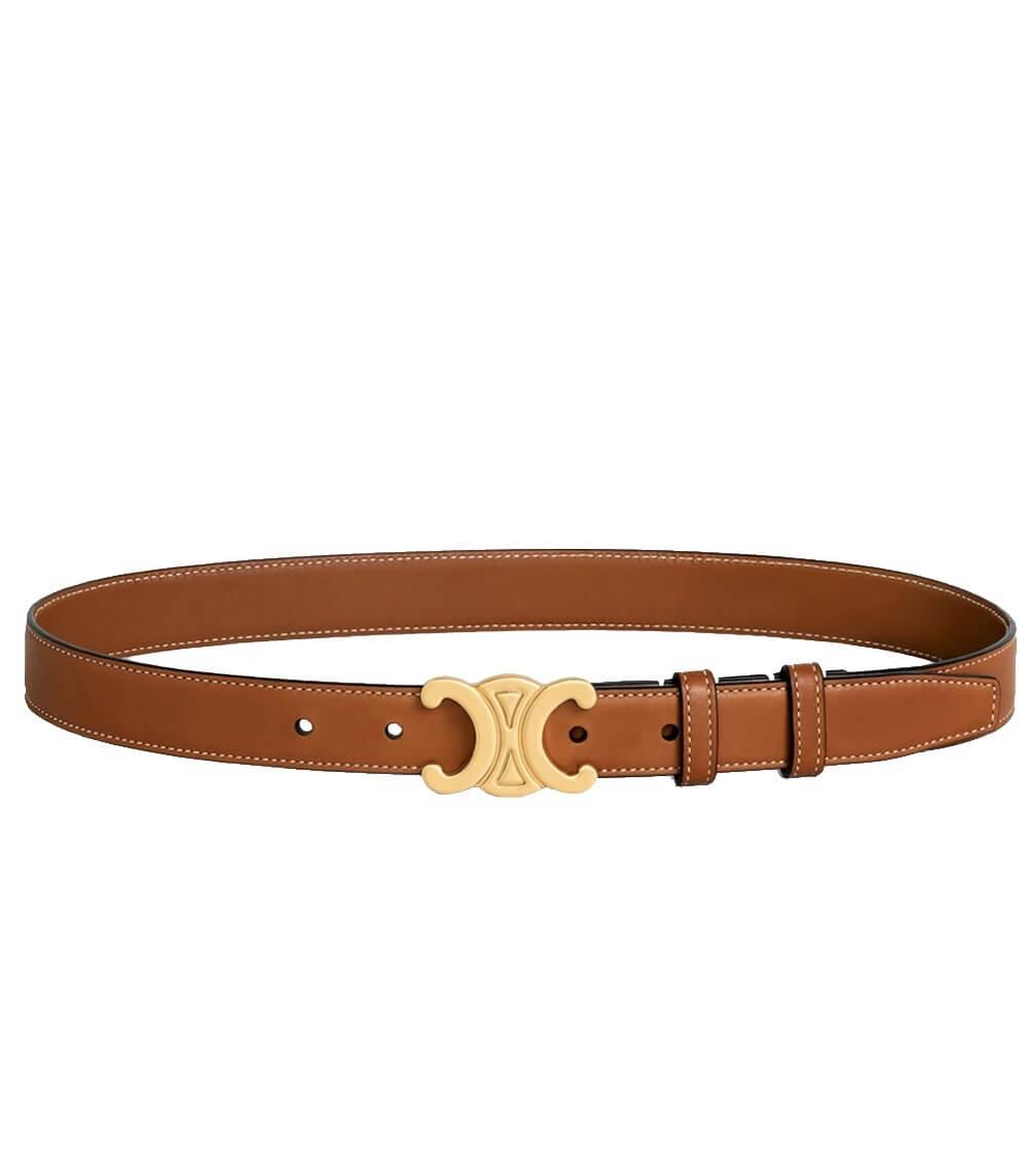 Elegant Bælte – Chic Finish Og Trendy Guldspænde 