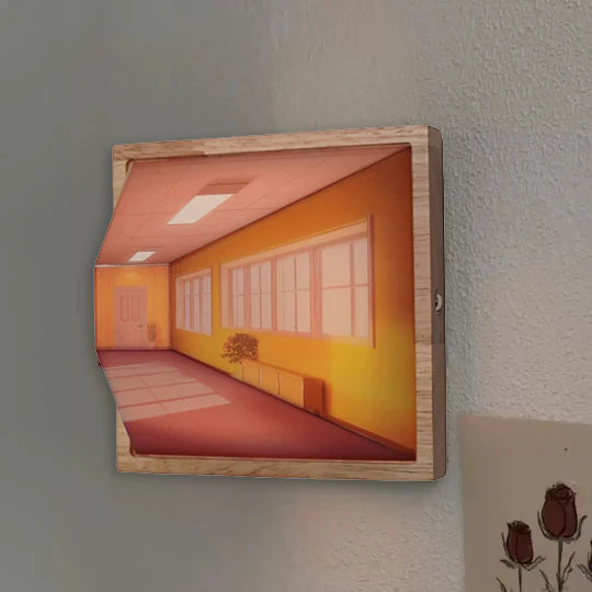 Lampa Ścienna Dekoracyjna – Iluzja Wizualna 3D 