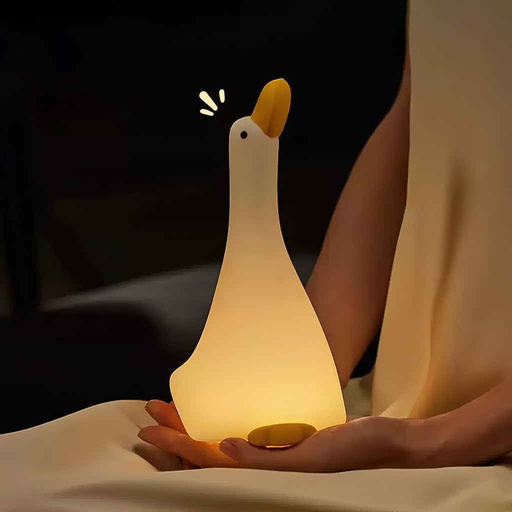 Nočné svetlo Enchanted Goose - hmatové svetlo a upokojujúci dizajn