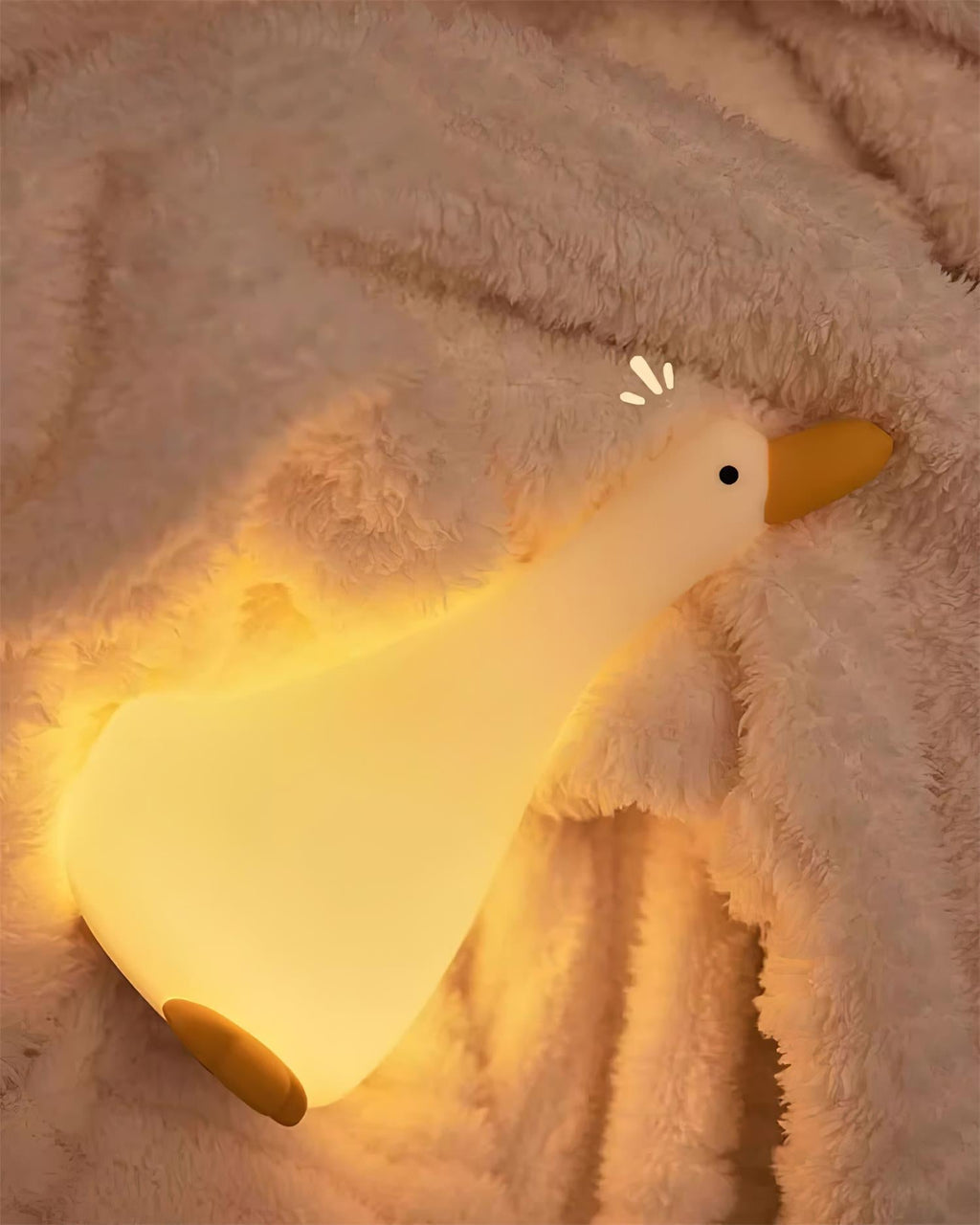 Nočné svetlo Enchanted Goose - hmatové svetlo a upokojujúci dizajn