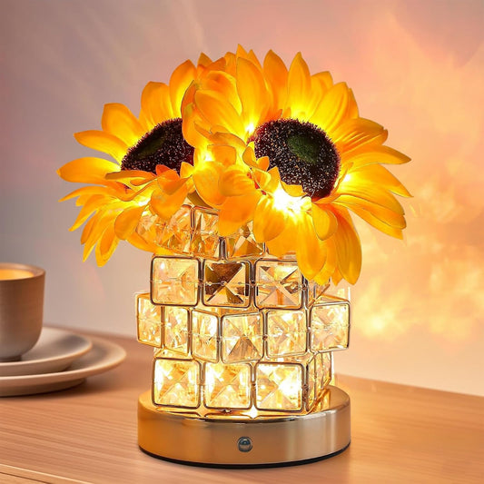 Skrivbordslampa Solros – Varm och Dekorativ Belysning 