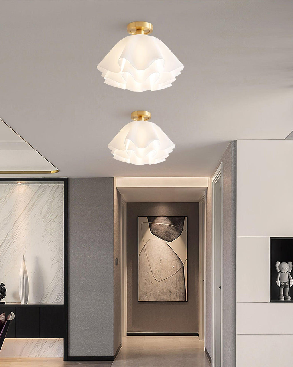 Plafoniera Moderna Elegante – Illuminazione Raffinata e Atmosfera Calda 