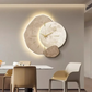 Stort Vægur – Moderne Design Og Ambient LED Lys 