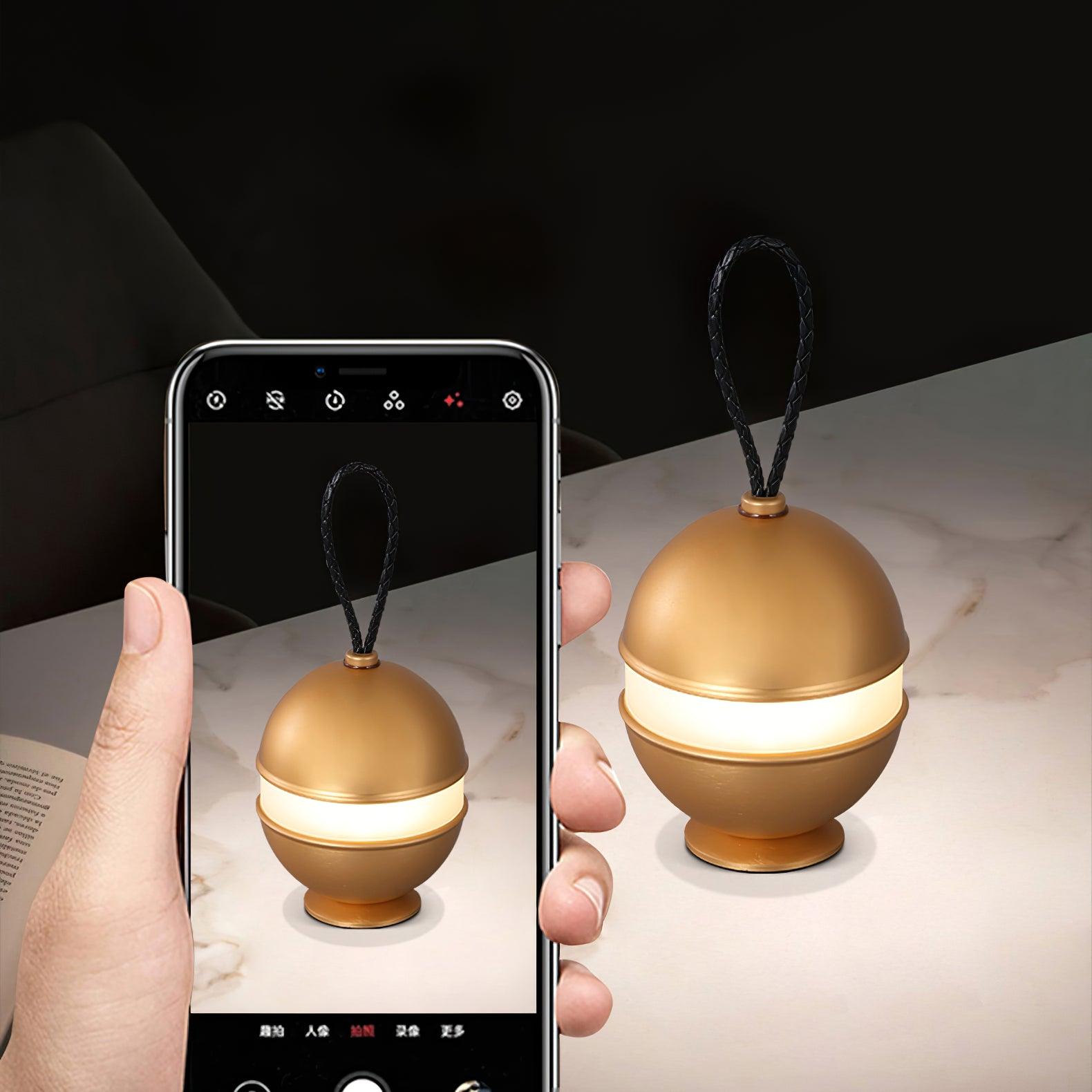 充電式球体ランプ - シックなデザインとリラックスできる光