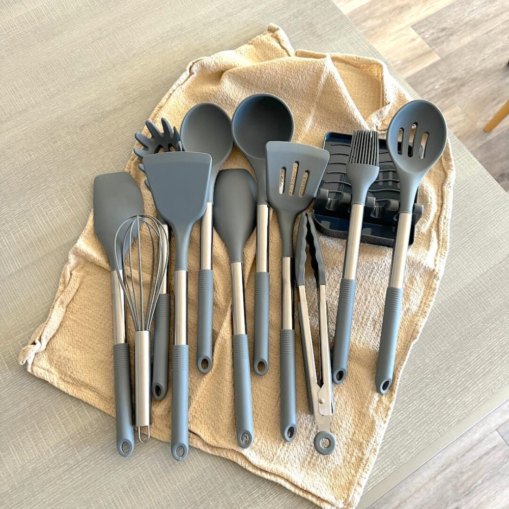 Set de Cocina de Silicona de 12 Piezas - Completo y Cómodo de Usar