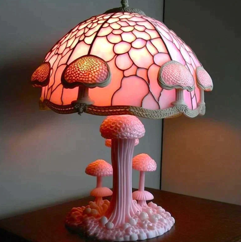 Lampada In Vetro Colorato Rilassante – Luce Morbida E Atmosfera Calda 