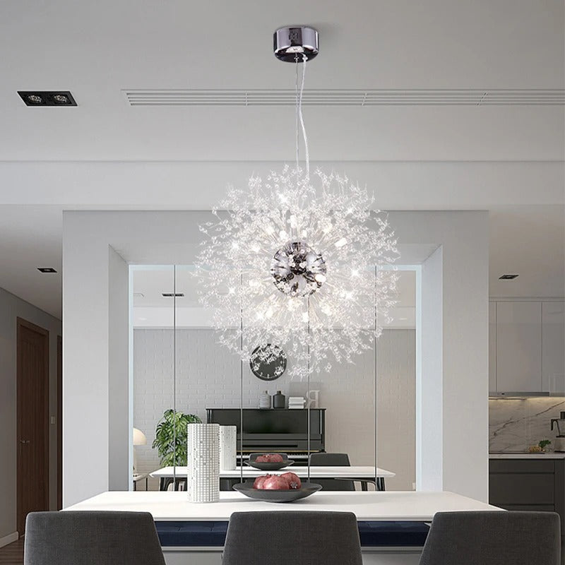 Lámpara de Cristal Colgante – Elegancia y Brillo Atemporal 