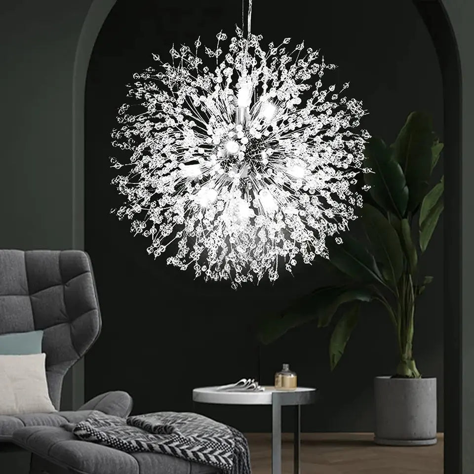 Lámpara de Cristal Colgante – Elegancia y Brillo Atemporal 