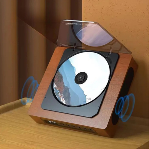 Retro CD-speler met Bluetooth Type-C poort - Superieure connectiviteit en geluidskwaliteit