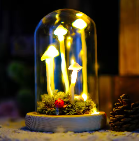 Lampe Champignon Enchantée – Magie Décorative Et Élégance Intemporelle