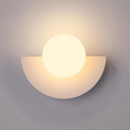 Applique Murale Moderne – Forme Demi-Cercle Et Éclairage Doux