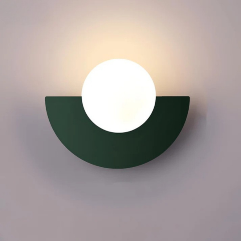Applique Murale Moderne – Forme Demi-Cercle Et Éclairage Doux