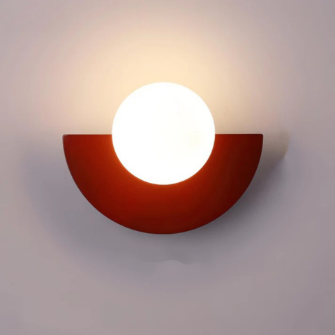 Applique Murale Moderne – Forme Demi-Cercle Et Éclairage Doux