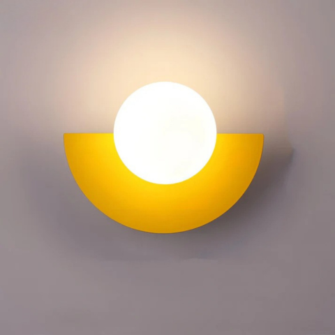 Applique Murale Moderne – Forme Demi-Cercle Et Éclairage Doux