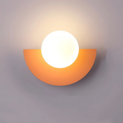 Applique Murale Moderne – Forme Demi-Cercle Et Éclairage Doux