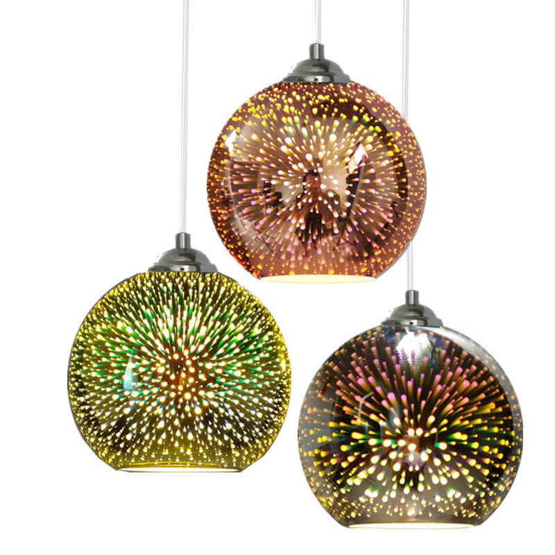 Sospensione Moderna Effetto Fuoco D'artificio – Splendore Visivo E Design Alla Moda 