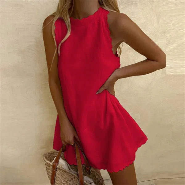 Nora | Vestido Casual – Decote Redondo 