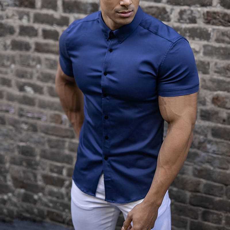 Joseph | Korte Mouwen Elegante Overhemd – Aansluitende Snit En Moderne Stijl 