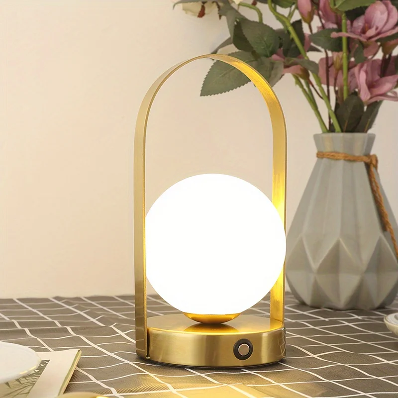 Cordless Table Lamp — Adjustable Brightness 