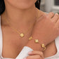 Conjunto de Joias – Elegância Dourada em Aço Inoxidável 