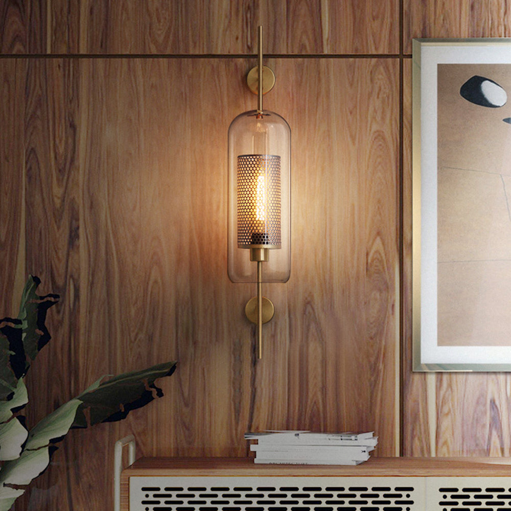 Lámpara de pared industrial geométrica - Estilo y modernidad