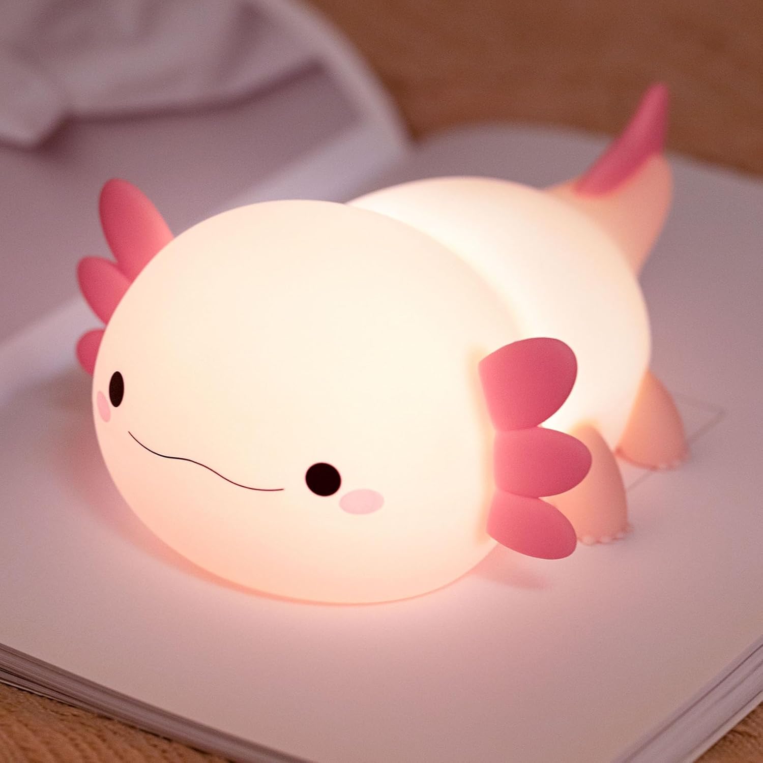 Lampada da Comodino – Salamandra Sorridente e Luminoso 
