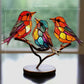 Decorative Ornament – Birds Perched on a Branch 