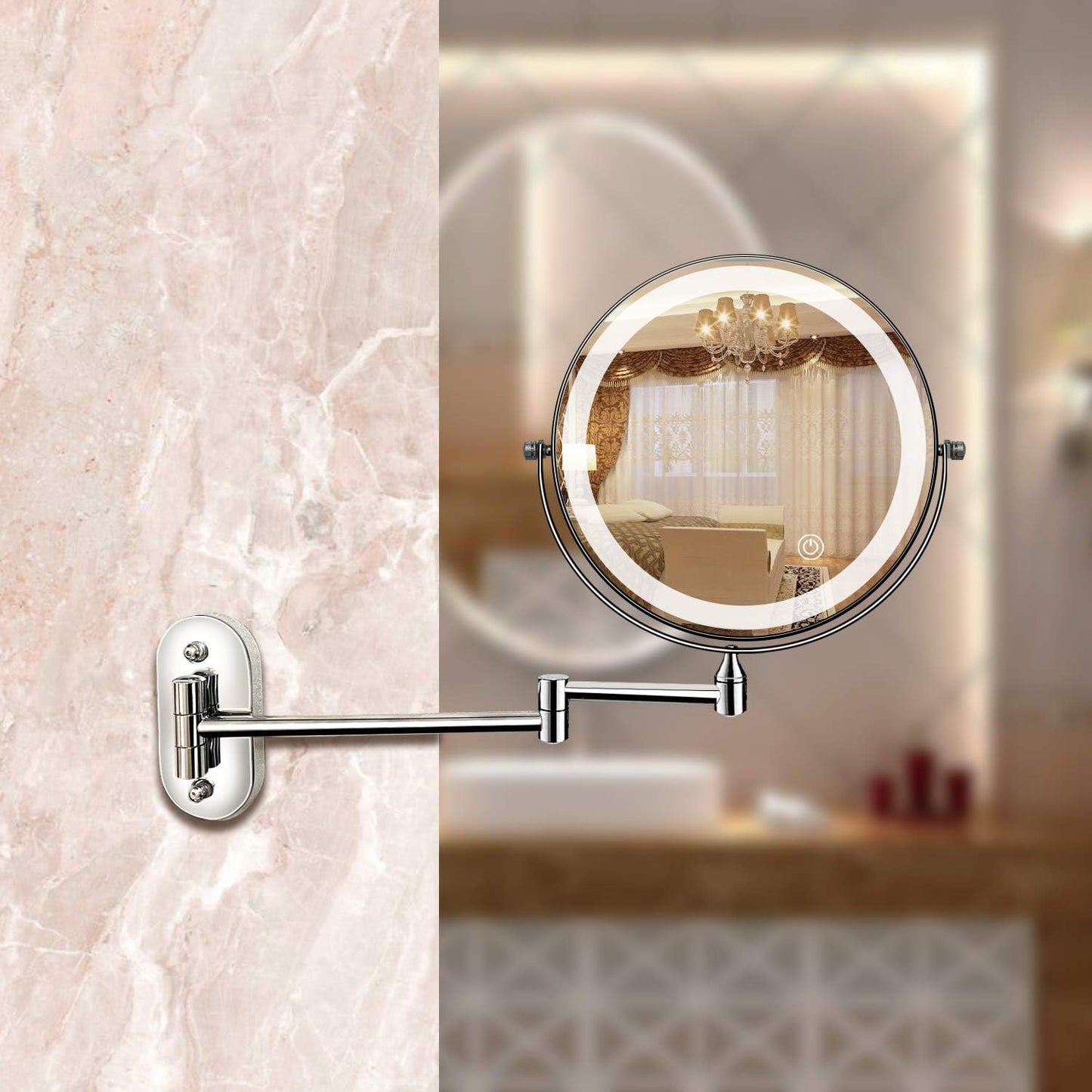 Zvětšovací LED zrcadlo – Nabíjecí a snadné na použití 
