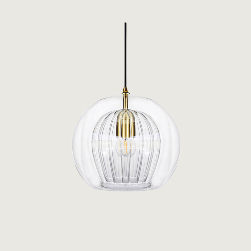 Lampe Suspendue En Verre Élégante Et Chaleureuse – Style Et Raffinement