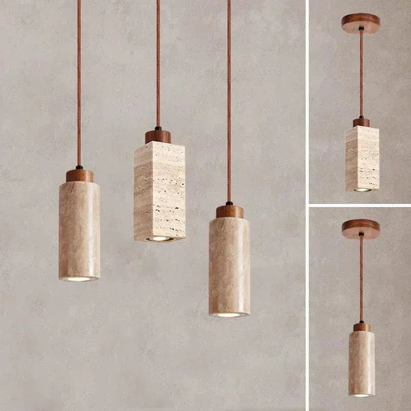 Hengende Lampe i Naturlig Stein – Eleganse og Autentisitet 