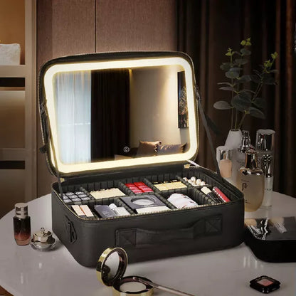 LED zrcadlový make -up taška